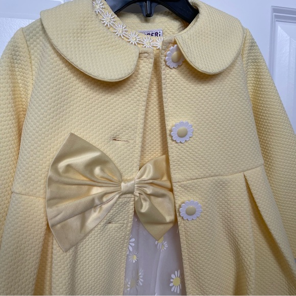 Yellow Flower Dress for Toddler Girl Size 3T - Picture 3 of 7